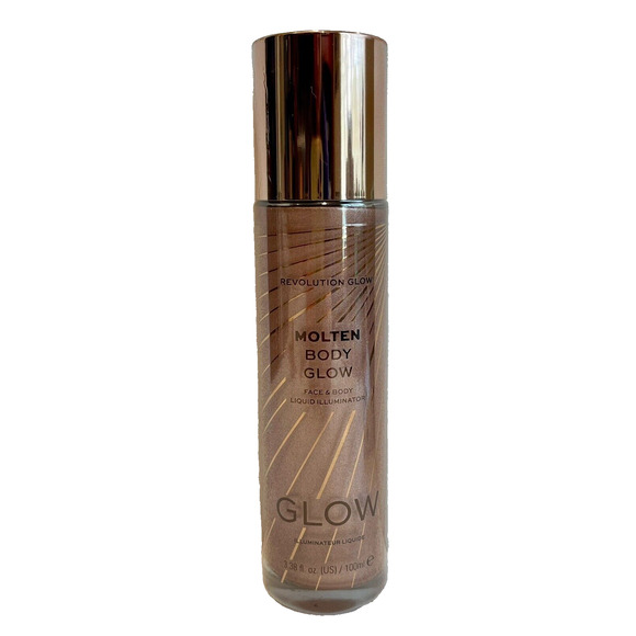 Makeup Revolution Molten Body Glow ROSE GOLD Face Body Liquid Illuminator🍍🥥 - Picture 1 of 7